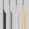 Shozafia 5 Pack Finger Pulls for Cabinets, Streamlined Long Concealed