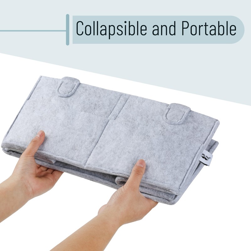 Mr. Pen- Baby Diaper Caddy Organizer, Grey, Large, Diaper Organizer,