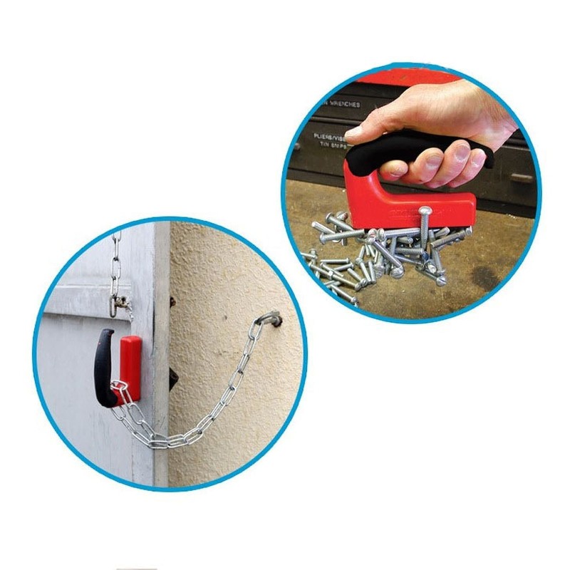 Rubber Handle Magnet 160Lbs | Strong Powerful Magnet with Handle