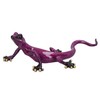 AB Tools Purple Speckled Gecko Lizard Resin Wall Shed Sculpture