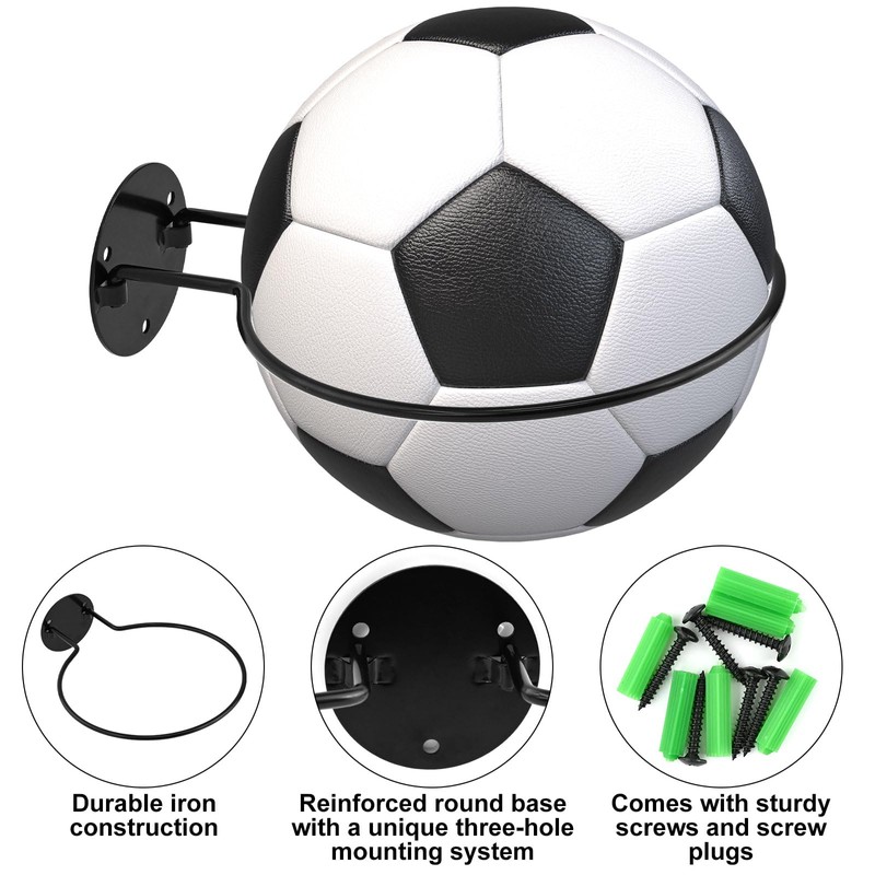 TEUYOE 2 supporti per palline da parete, supporto da parete
