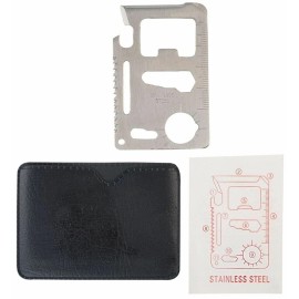 Undisclosed 10-in-1 Multi-Function Emergency Tool, Credit Card Sized (Pack of: 2) - PK-19050