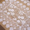 Raedan White Ivory Gold Floral Lace Placemats 14”x20” Set of