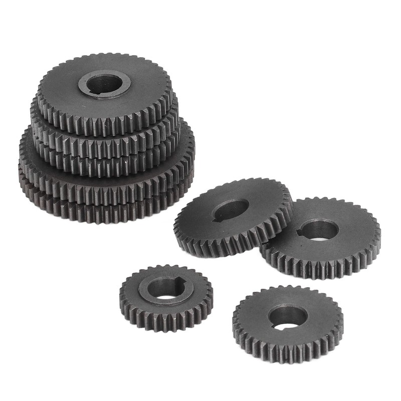 9Pcs Metal Gear Set Mini Lathe Cutting Machine Gears,Compatible with