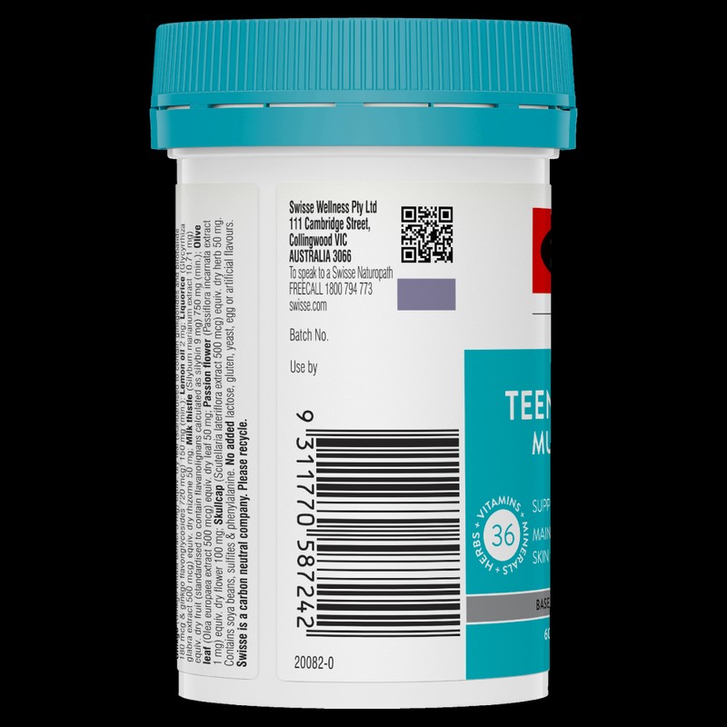 Swisse Teenage Men's Ultivite Multivitamin 60 Tablets