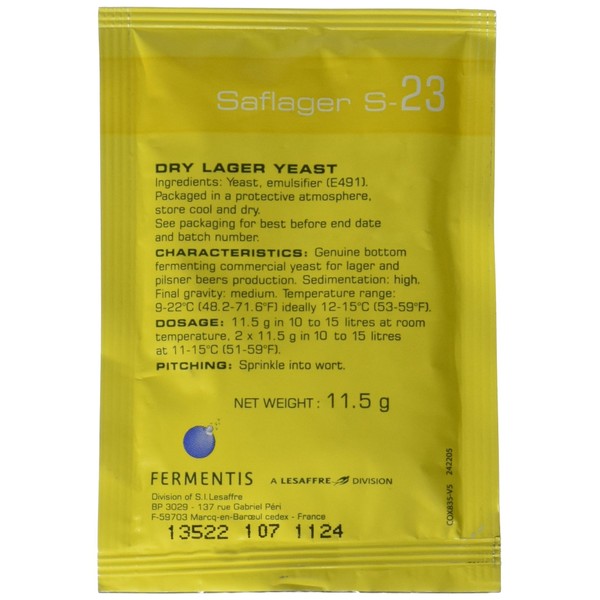 Saflager S-23 Dry Yeast - 11.5g