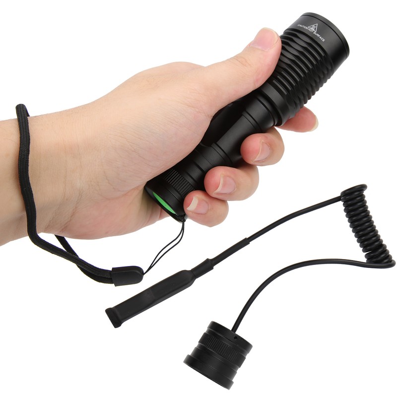 Aluminium Alloy Night Viewing Zoom Torch IPX6 Waterproof Hunting Flashlight