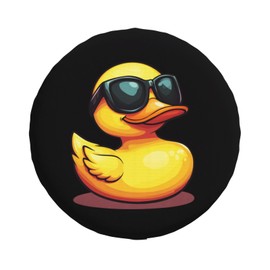 Funny Duck Spare Tire Cover Universal Wheel Protector Cute Duck Tire Covers for Truck Rv SUV Travel Trailer Camping 17 Inch