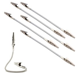 Lanebudd Double Head Alligator Clip Label Photo Memo Note Holder 6 Packs