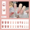 NIUANIUA Nail Tip, Short, Trapezoid, False Nails, Cute, Square Tip,