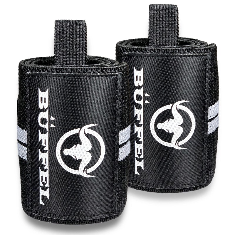 BÜFFEL Wrist Wrap, Wrist Support, Weight Training, 2-Piece Set, 23.6