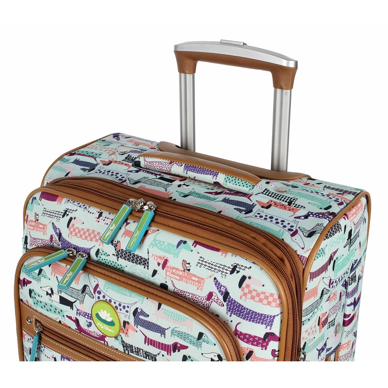 Lily Bloom Luggage 24" Expandable Design Pattern Suitcase With Spinner