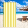 BonGu Beach Towel Oversized Stripe 180x90cm, Quick Dry Sand Free