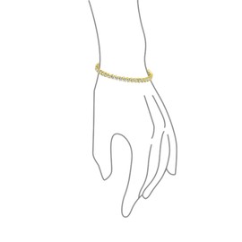 Traditional Bridal Jewelry 15 CT AAA CZ Round Solitaire Swirl S Wave Link Tennis Bracelet For Women Wedding Yellow 14k Gold Plated .925 Sterling Silver Rhodium