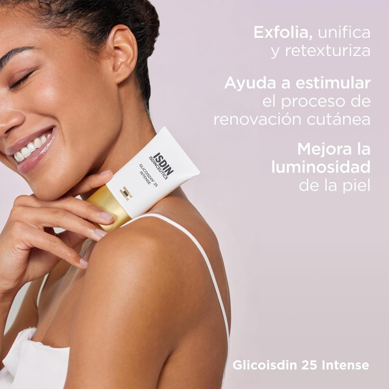 ISDIN ISDINCEUTICS Glicoisdin 25 Intense, Gel Facial Efecto Peeling con