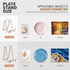 3 Pack Plate Stands for Display, 4.5 Inch Picture Stand
