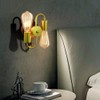 VinTopsh Pull Chain Switch Wall Sconces,2-Light Industrial Metal Wall Light