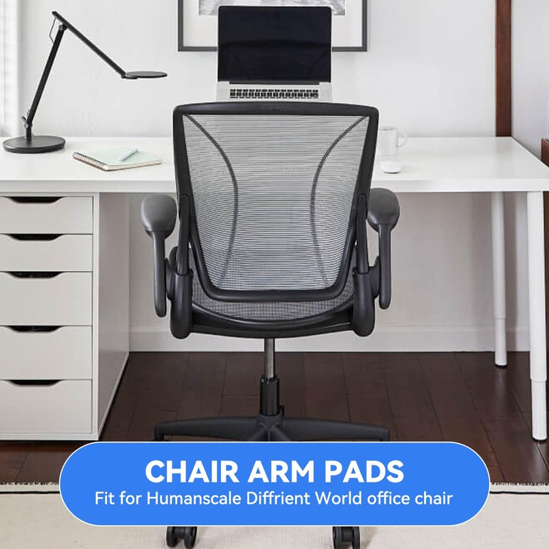 SINOLUXE Arm Pads Caps Replacement for Humanscale Diffrient World Office