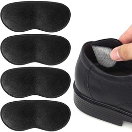 Dr.Foot Dr.Foot Heel Grips for Men and Women, Self-Adhesive Heel Cushion Inserts Prevent Slipping, Rubbing, Blisters, Foot Pain, and Improve Shoe Fit - 2pairs + Extra 1 Shoe Horn (Black)