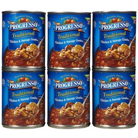 Progresso Traditional Chicken & Sausage Gumbo Soup, 19 oz, 6 pk