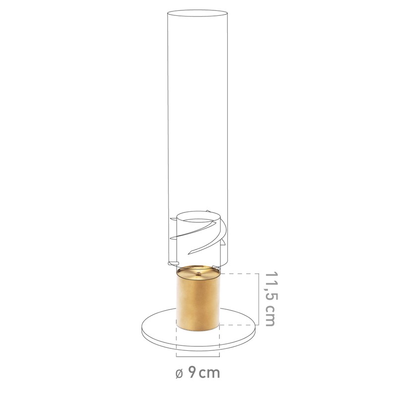 höfats - Spin Raiser 120 Gold - Increases Table Fireplace,