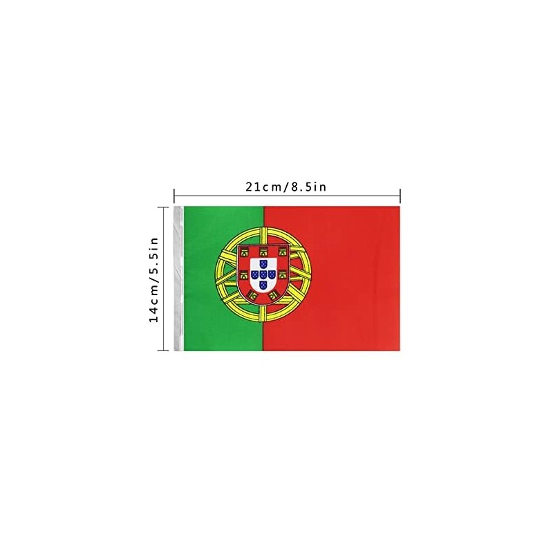 Portugal Portuguese String Banner Flag,16 ft 20 Mini Flags String,