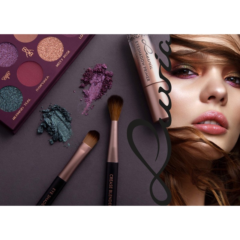 Pinselset Make-Up Luvia, Travel Set Espresso, 5 Kosmetikpinsel Inkl. Schminkpinsel