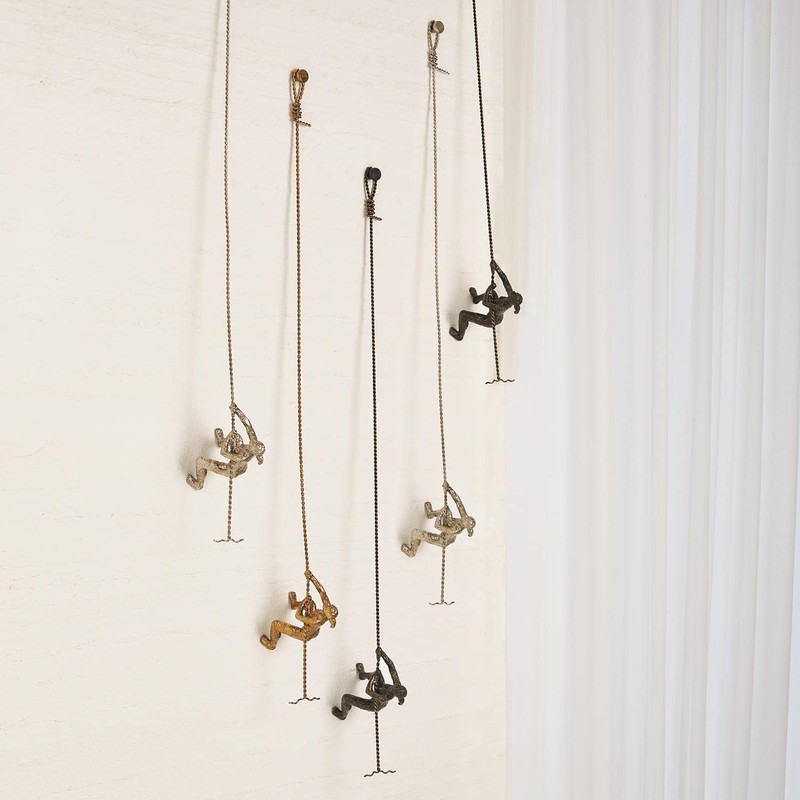 Global Views ~ Climbing Woman-Wall Mounted-Bronze Home Décor, Multi