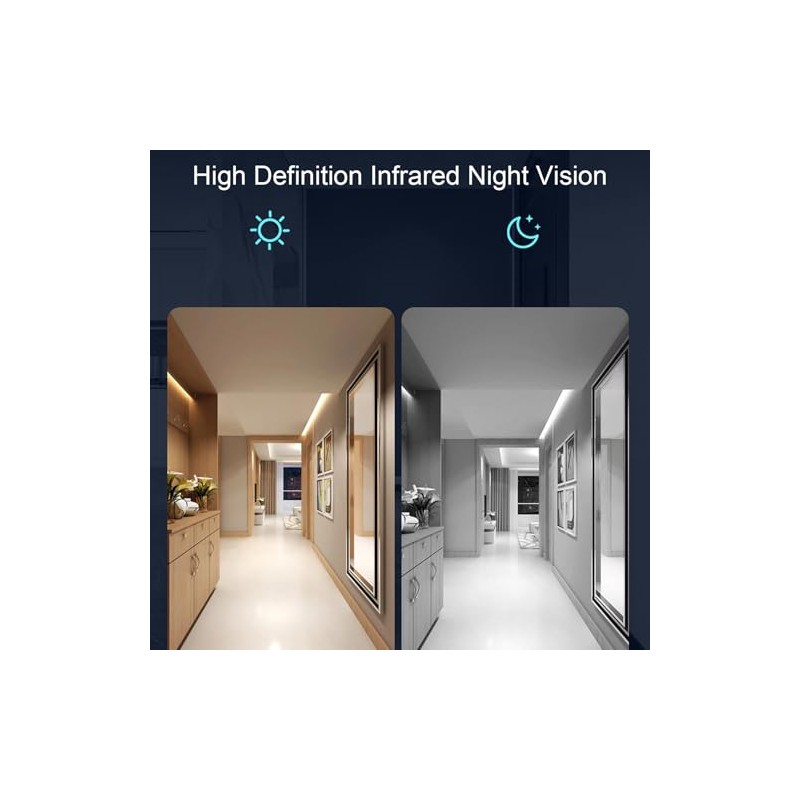 Mini Security Camera, 1080p HD WiFi Pet Camera with Phone