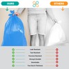 PlasticMill Heavy Duty Trash Bags - Blue Garbage Bags -