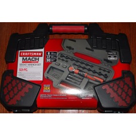 Craftsman  CRAFTSMAN  53-PC INCH/METRIC MACH SERIES SOCKET WRENCH TOOL SET