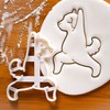 4 Dog Yoga Cookie Cutters (Warrior Pose 1, 2, Dog