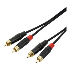 Dual RCA to RCA Analog Audio Cable - 2X RCA Stereo Left and Right AV Cable - 1m