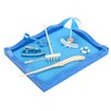 Mini Meditation Zen Garden Wooden Sand Table Decor Kit with