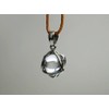 [World Accessories Carmelo] Hexagram Lucky Star Crystal Crystal Pendant Silver