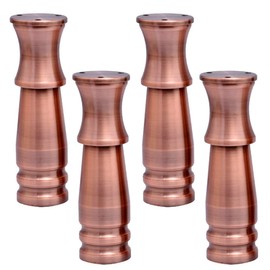 Hyever 6 Inch Heavy-Duty Aluminum Alloy Furniture Leg TV Stand Cabinet Sofa Adjustable Feet with Transparent Rubber Mat Set of 4