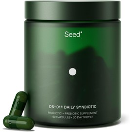 Daily Synbiotic – Prebiotic & Probiotic Supplement for Digestive & Gut Health, Immune Support, Bloating & Constipation Relief, Vegan, 60 Capsules