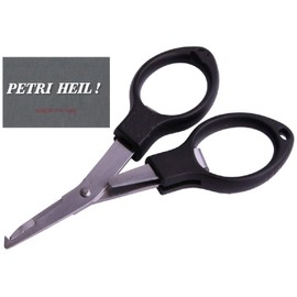 Fishing scissors braid scissors snap ring pliers for braided line split ring scissor approx. 11 cm.