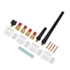21Pcs TIG Welding Torch Kit Collets Glass Cups Back Caps