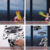 Halloween Window Stickers Reusable Halloween Skeleton Window Cling Stickers Halloween