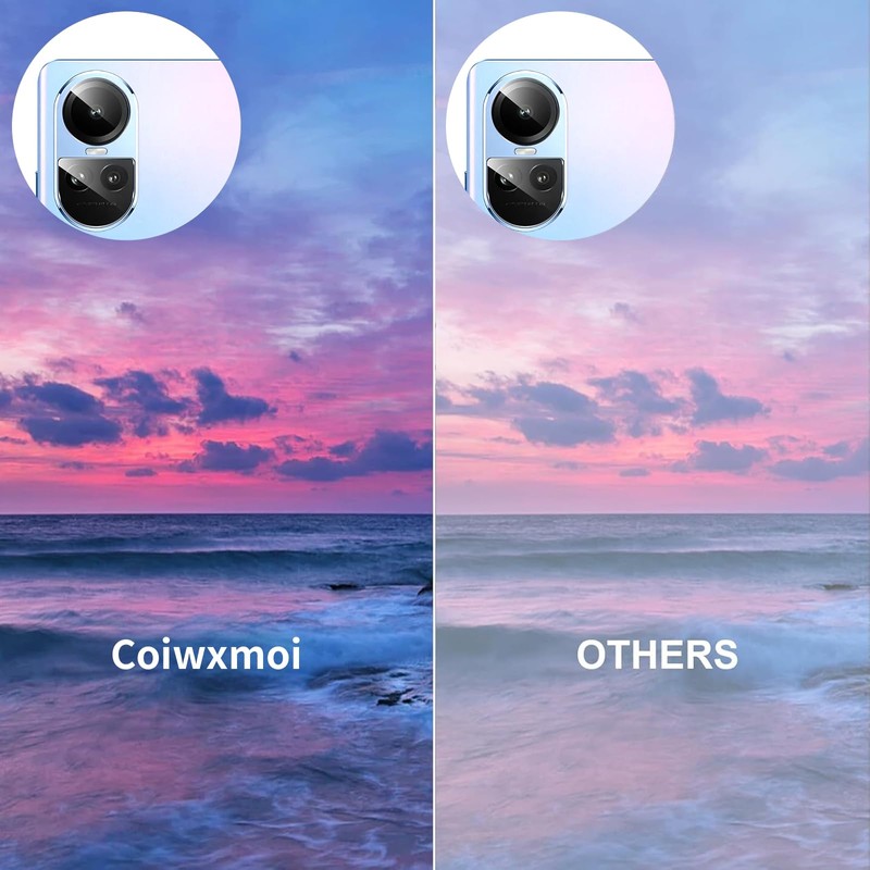 Coiwxmoi Pack of 2 Tempered Glass Screen Protectors for OPPO