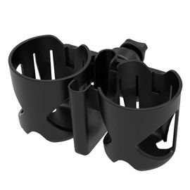 Sarini Baby Stroller Drink Holder with Phone Holder, 3 in 1 Bottle Holder, 360 Degree Rotating Cup Holder for Wheelchair, Stroller, Bike, Walker, Scooter