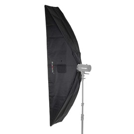 Fotodiox Pro 12x80in (30x200cm) Strip Softbox Kit - Standard Softbox with Eggracte Grid and Einstein Speedring (Designed for Paul C. Buff Einstein Flash Unit)