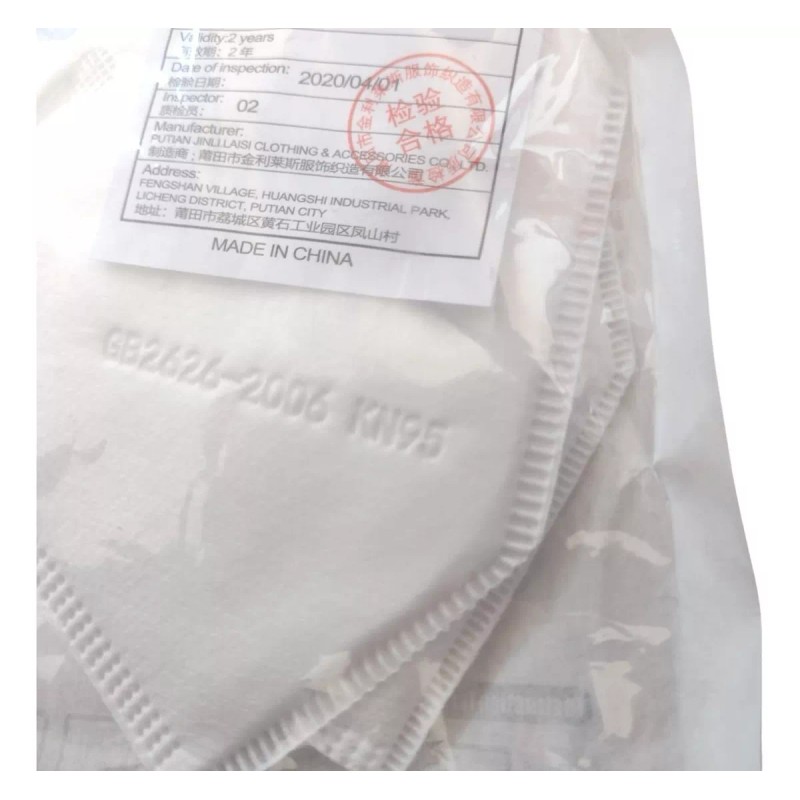 JINLILAISI Cubreboca Kn95 Certificado En Cada Pieza Max Protección 10pz
