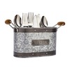 KitchenCraft Utensilienhalter, Stahl, Grau/Braun, 27.5 x 11 x 17 cm