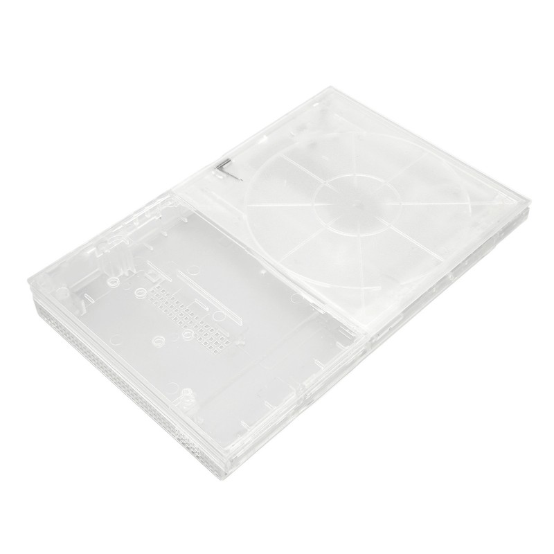 for PS Slim Clear Case DIY Replacement Transparent Game Console