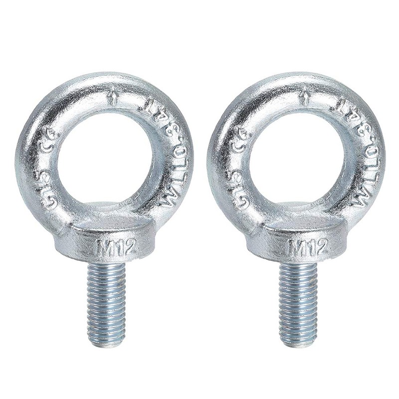 sourcingmap Lifting Eye Bolt M12 x 30mm Male Thread C15