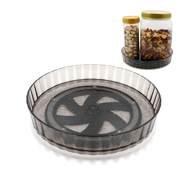 Turntable Organiser, 21 cm Diameter Fridge Rotating Plate, 360° Rotating
