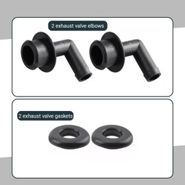 YYTQP PCV CCV Vent Valve Elbow with Grommets Set Compatible with 2000-2004 Grand Cherokee 4.0L Replaces 53013360AA 53030497 02946079 2946079 (Pack of 2)