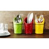 Kitchen Utensil Holder Set (4 Pieces) - 3 Ceramic Crocks